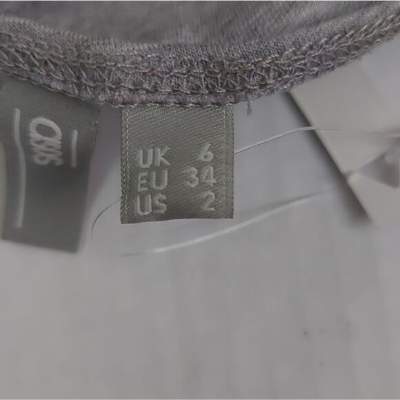 ASOS Gray The Crop Bandeau NEW Coquette Girl Bratz Cosplay Fairycore Festival - Picture 7 of 8